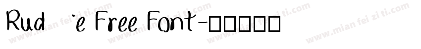 Rude Free Font字体转换